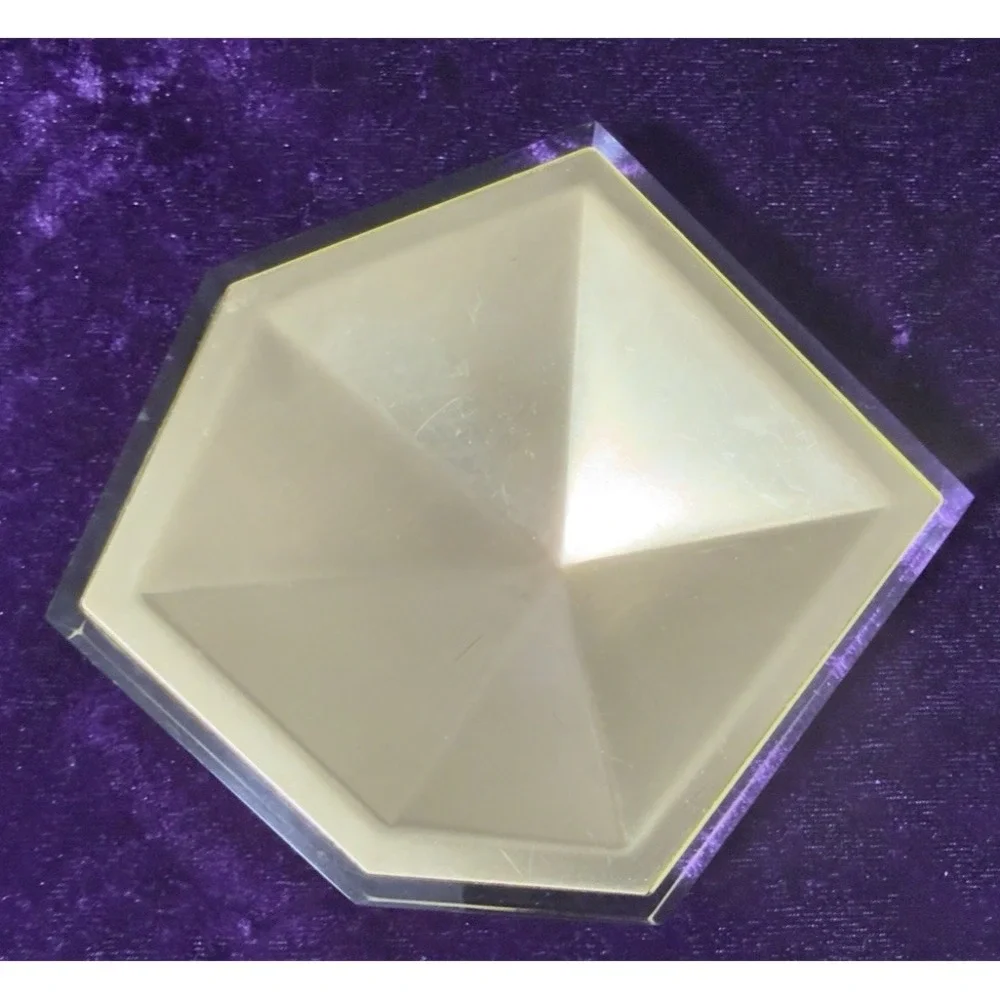 Kendra Scott Gold Plated Geometric Faceted Ring Dish Earring Modern Jewelry Tray